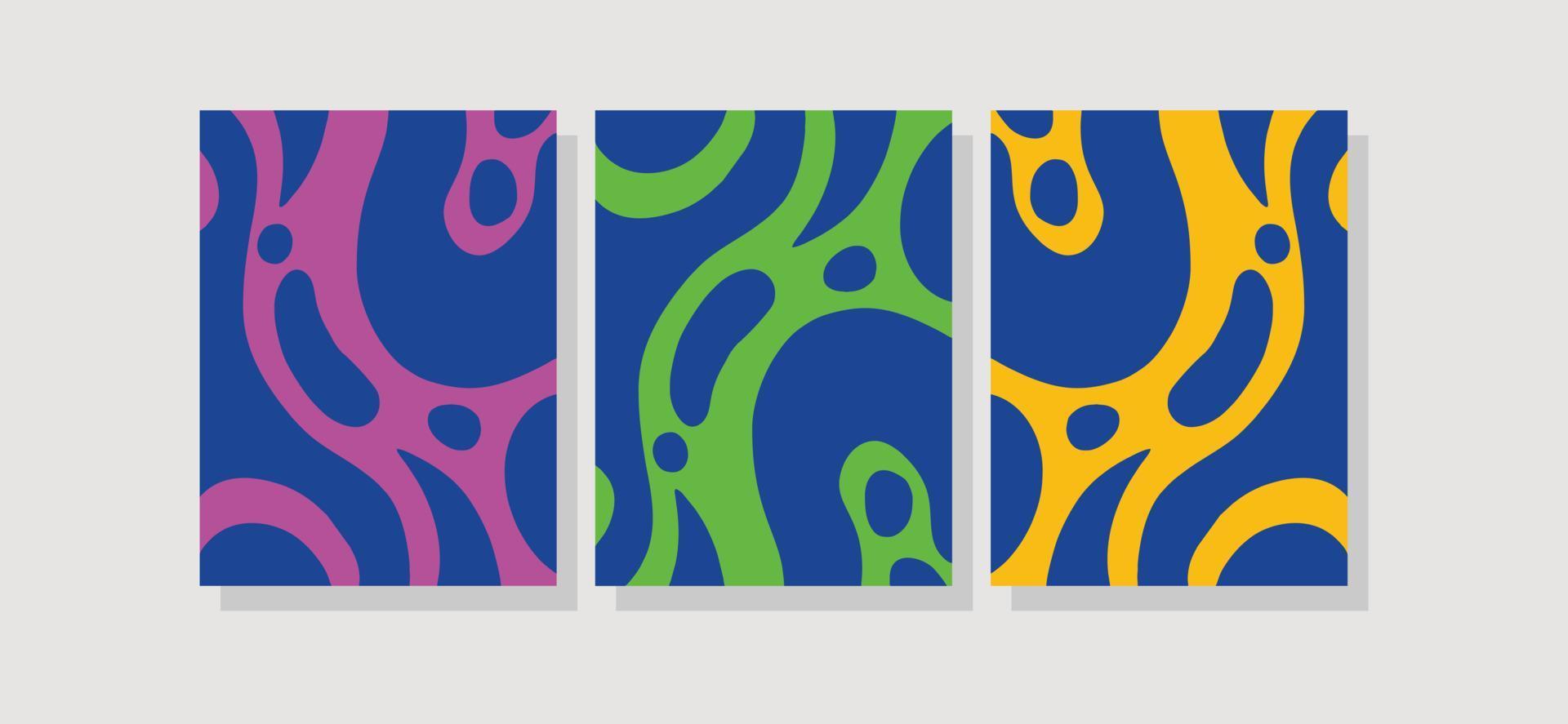 abstract Hoes ontwerp. twee kleuren met vloeistof Golf stijl vector