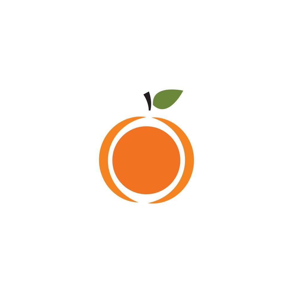 oranje logo ontwerp vector