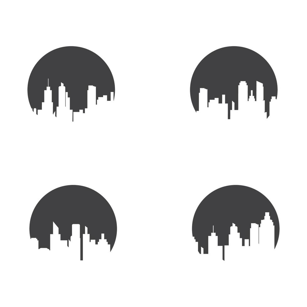 stad skyline achtergrond vector