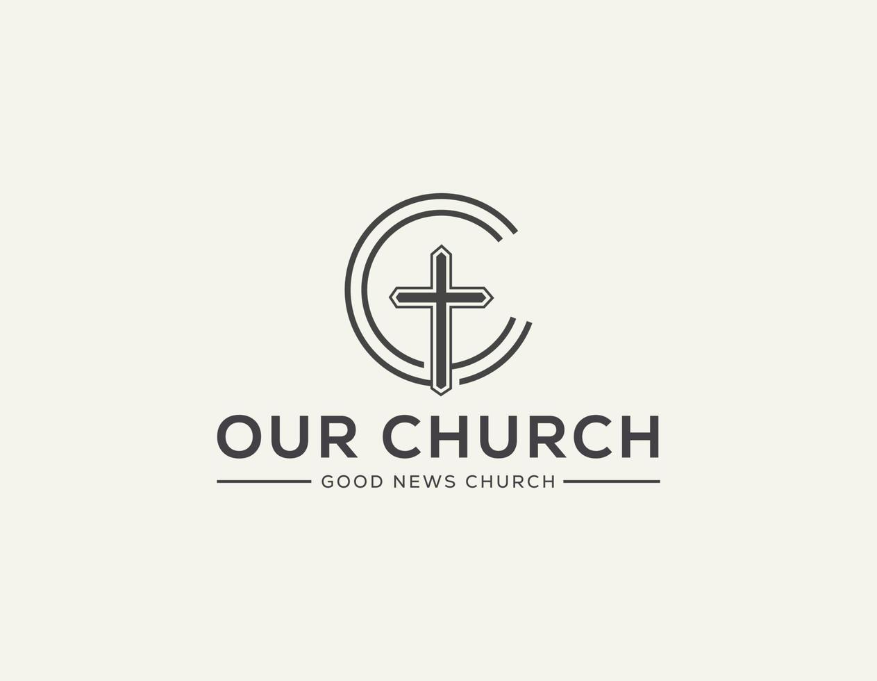 kerk logo teken modern vector grafisch abstract