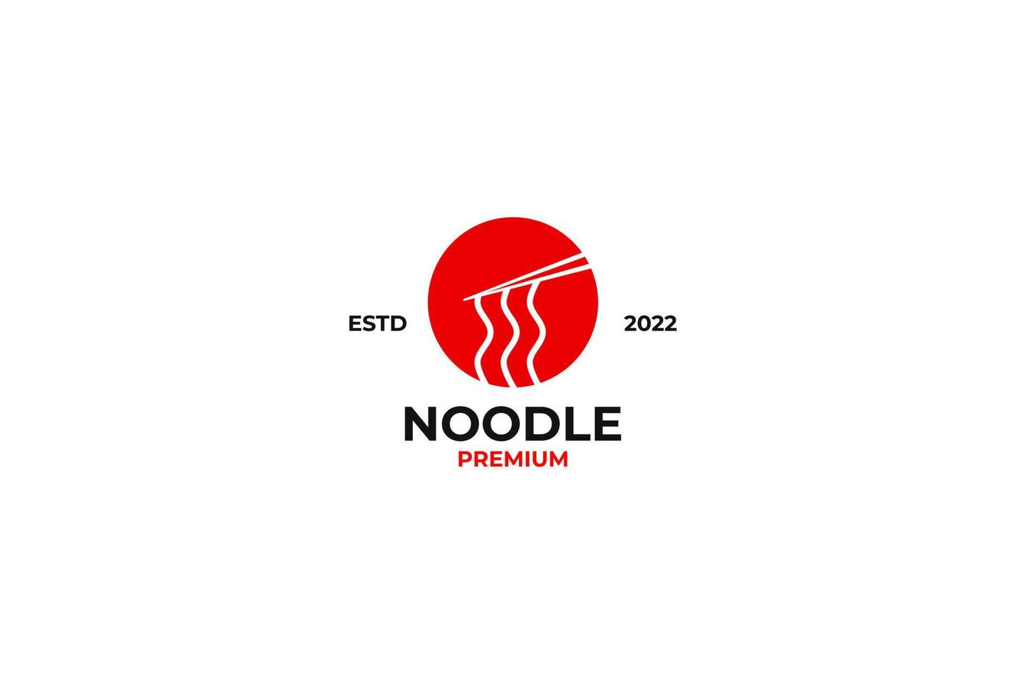 ramen noodle logo ontwerp vector sjabloon illustratie