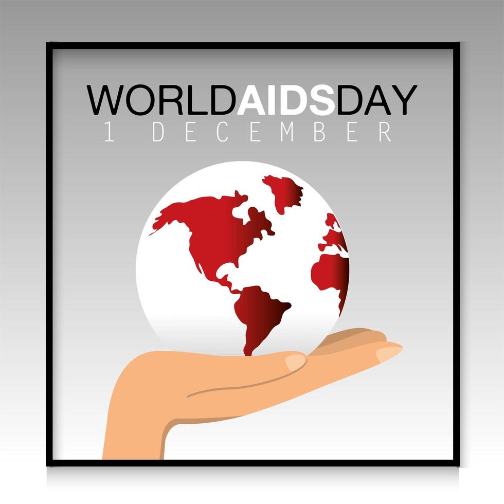 wereld aids dag preventie banner vector