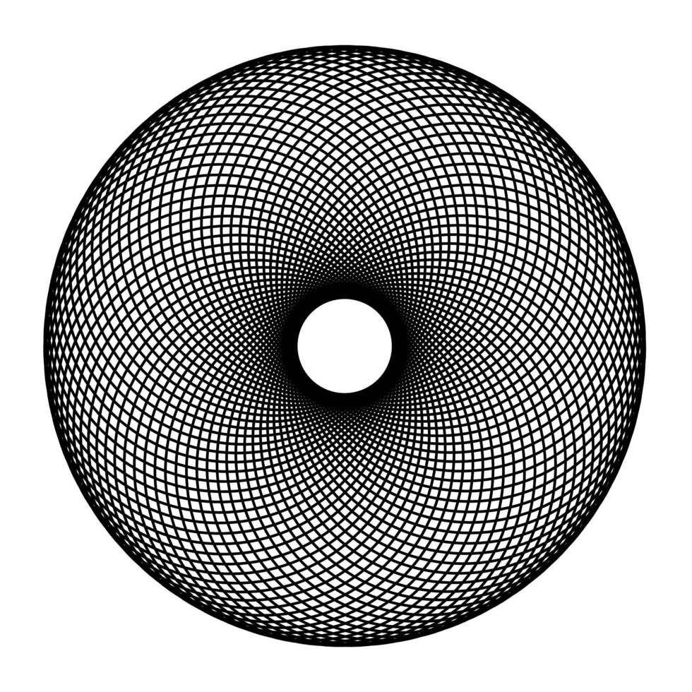 abstract spirograaf element Aan wit achtergrond vector