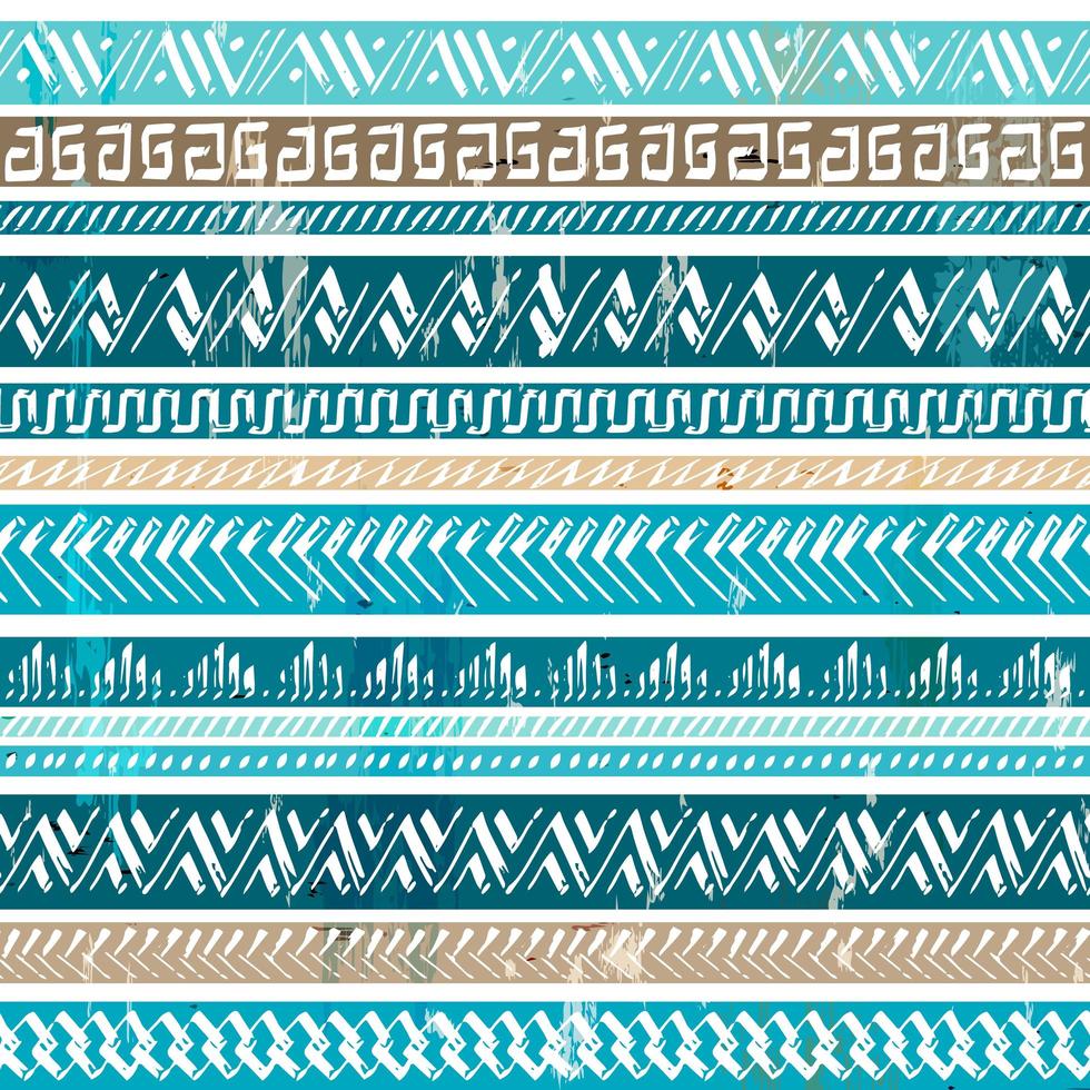 tribal blauw patroon vector