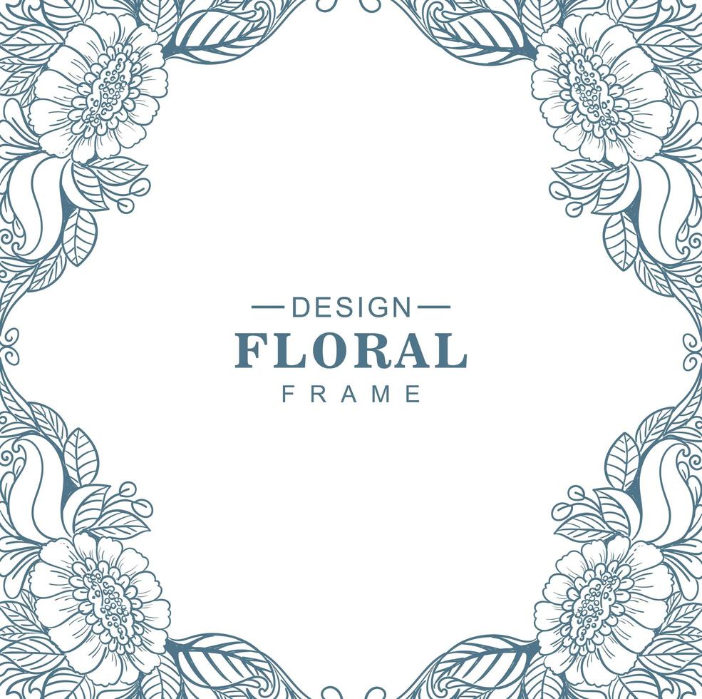decoratieve mandala circulaire bloemen frame achtergrond vector