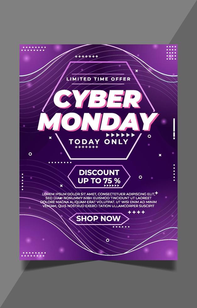 cyber maandag poster vector