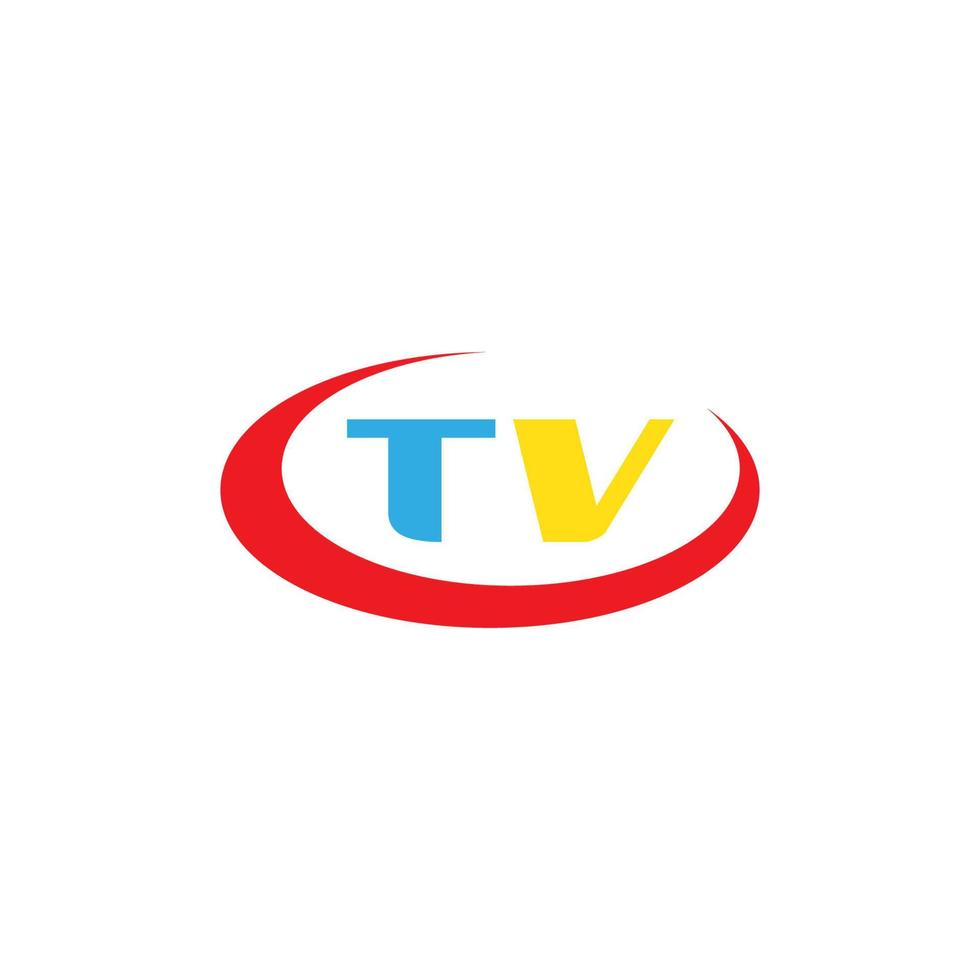 tv-logo ontwerp vector