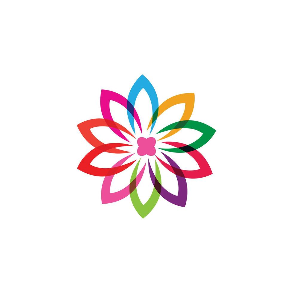 plumeria bloem logo vector