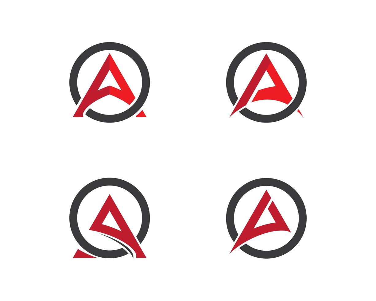 een brief logo set vector