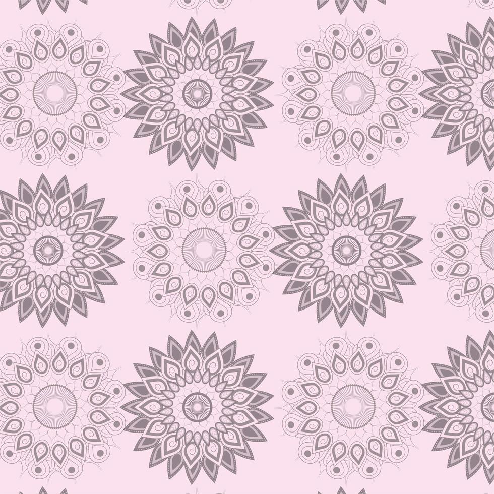 mandala bloemen en decoratieve decoratie achtergrond vector