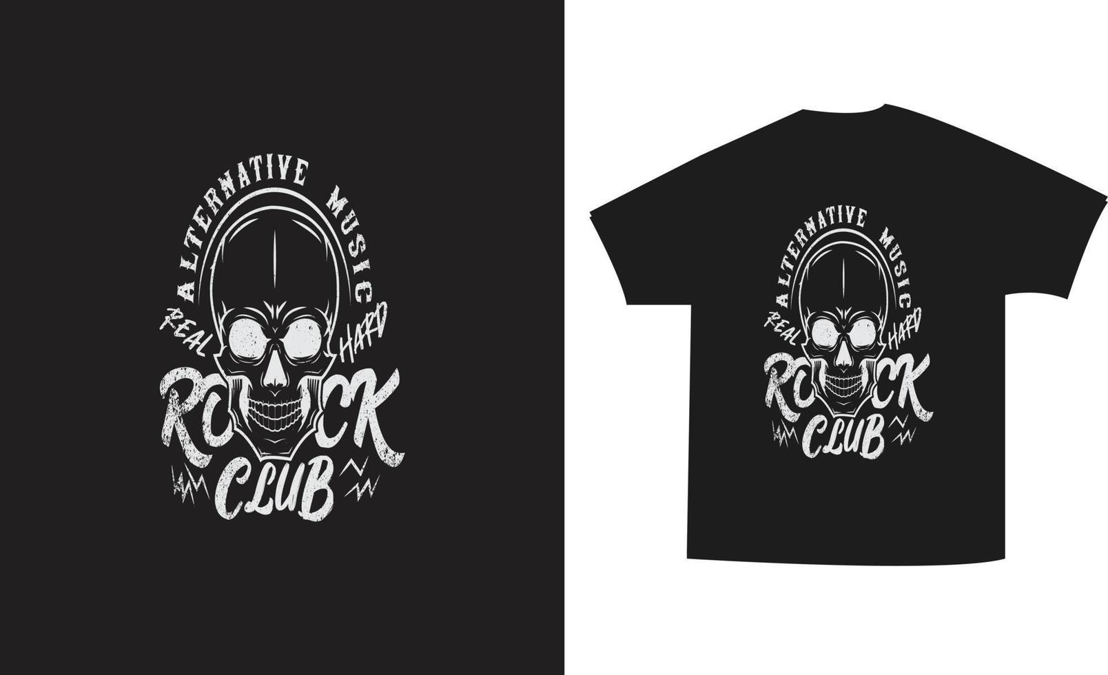 rots muziek- t-shirt prints moeilijk rots club schedel emblemen met punk- kapsel en baard moeilijk rots muziek- vector