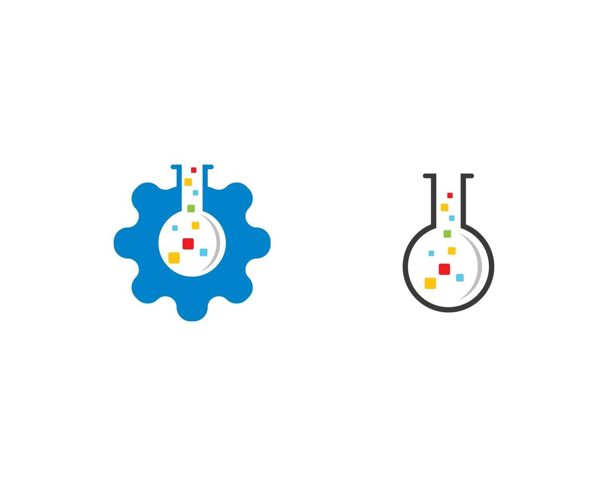 laboratorium logo sjabloon vector