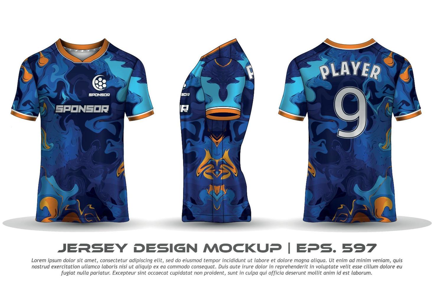 jersey ontwerp sublimatie t-shirt premium geometrisch patroon ongelooflijke vector collectie voor voetbal voetbal racen fietsen gaming motorcross sport