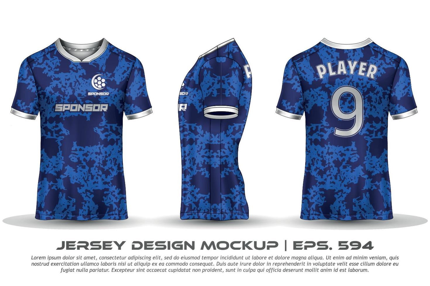 jersey ontwerp sublimatie t-shirt premium geometrisch patroon ongelooflijke vector collectie voor voetbal voetbal racen fietsen gaming motorcross sport