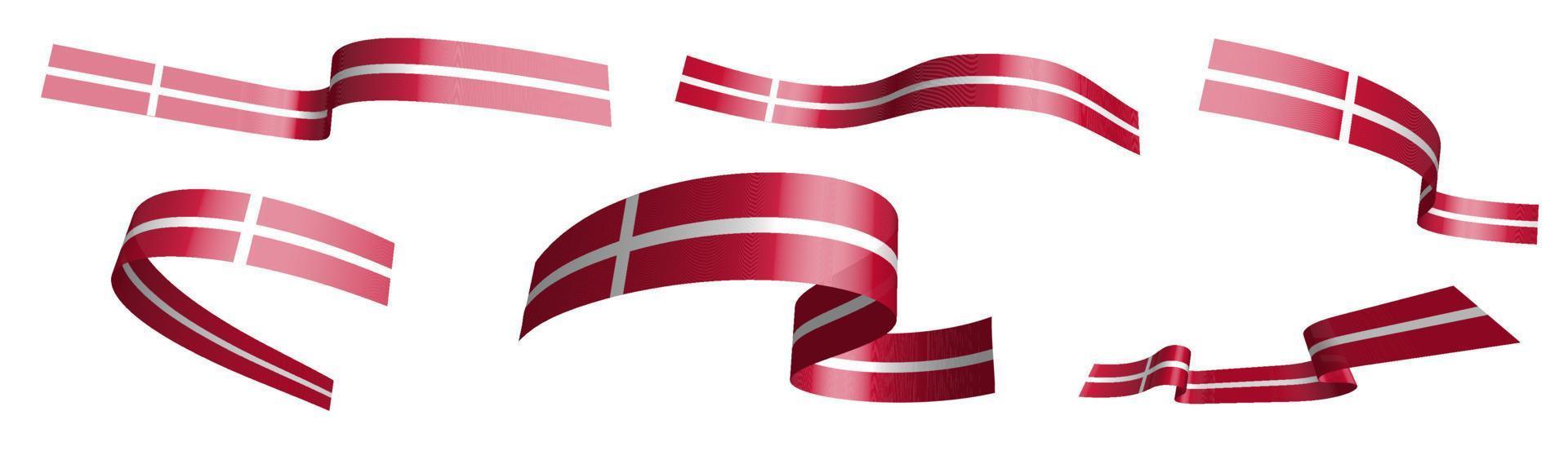 reeks van vakantie linten. bulgarije vlag golvend in wind. scheiding in lager en bovenste lagen. ontwerp element. vector Aan wit achtergrond