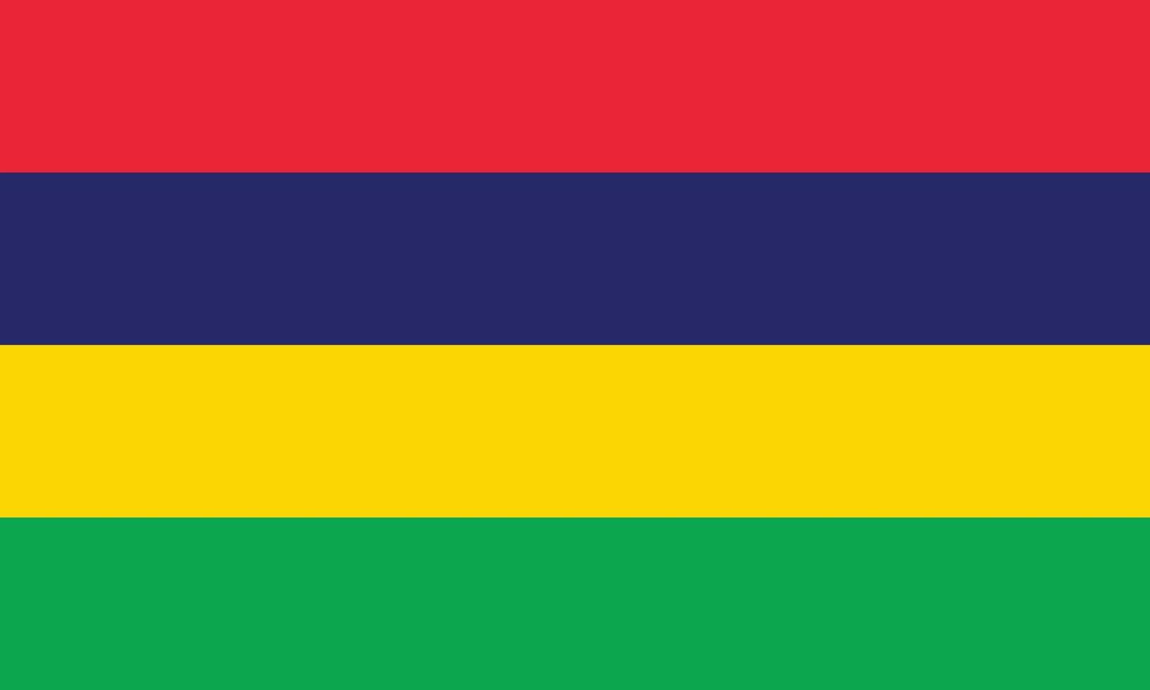 de nationaal vlag van Mauritius vector illustratie