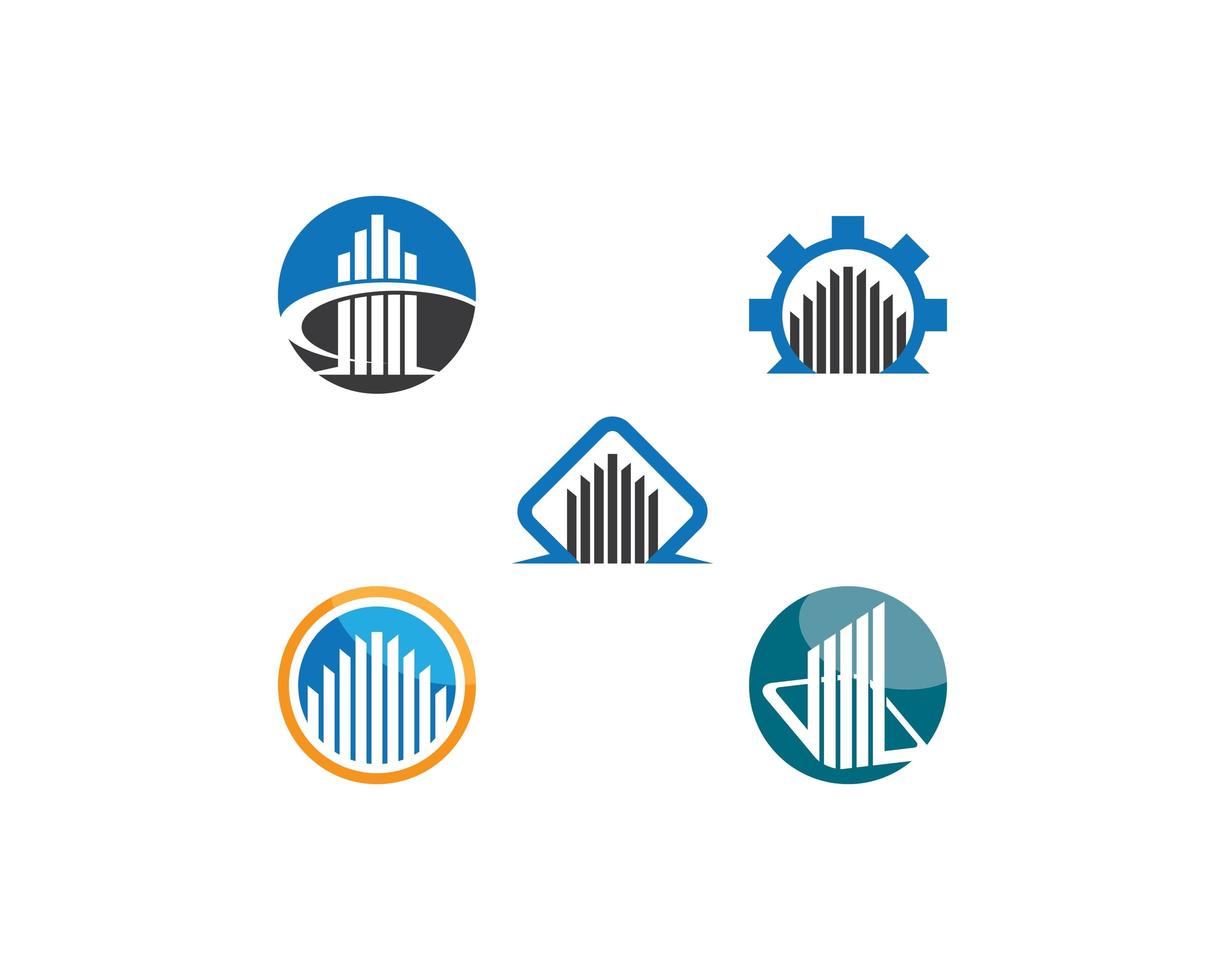 onroerend goed decorontwerp pictogram vector