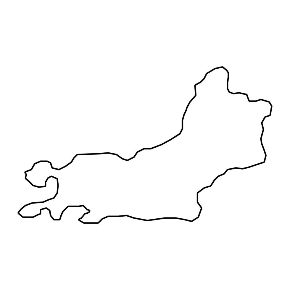 Rio de Janeiro kaart, staat van Brazilië. vector illustratie.