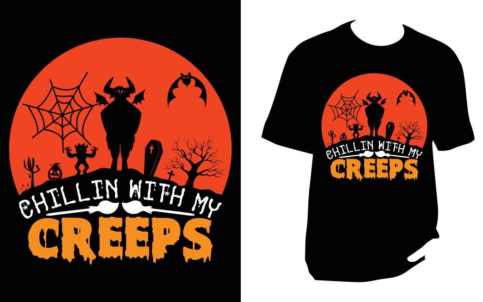 halloween t-shirt ontwerp vector