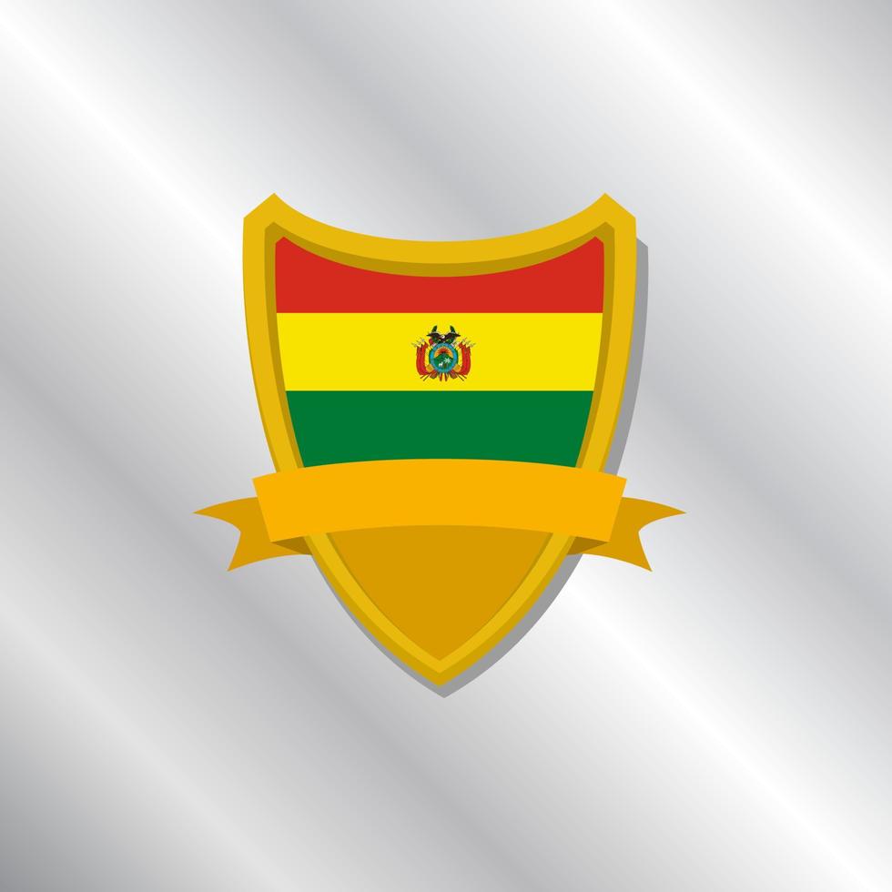 illustratie van Bolivia vlag sjabloon vector