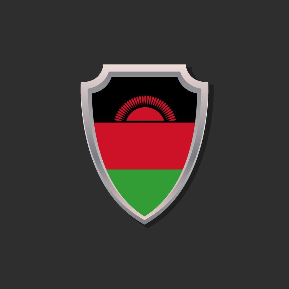 illustratie van Malawi vlag sjabloon vector