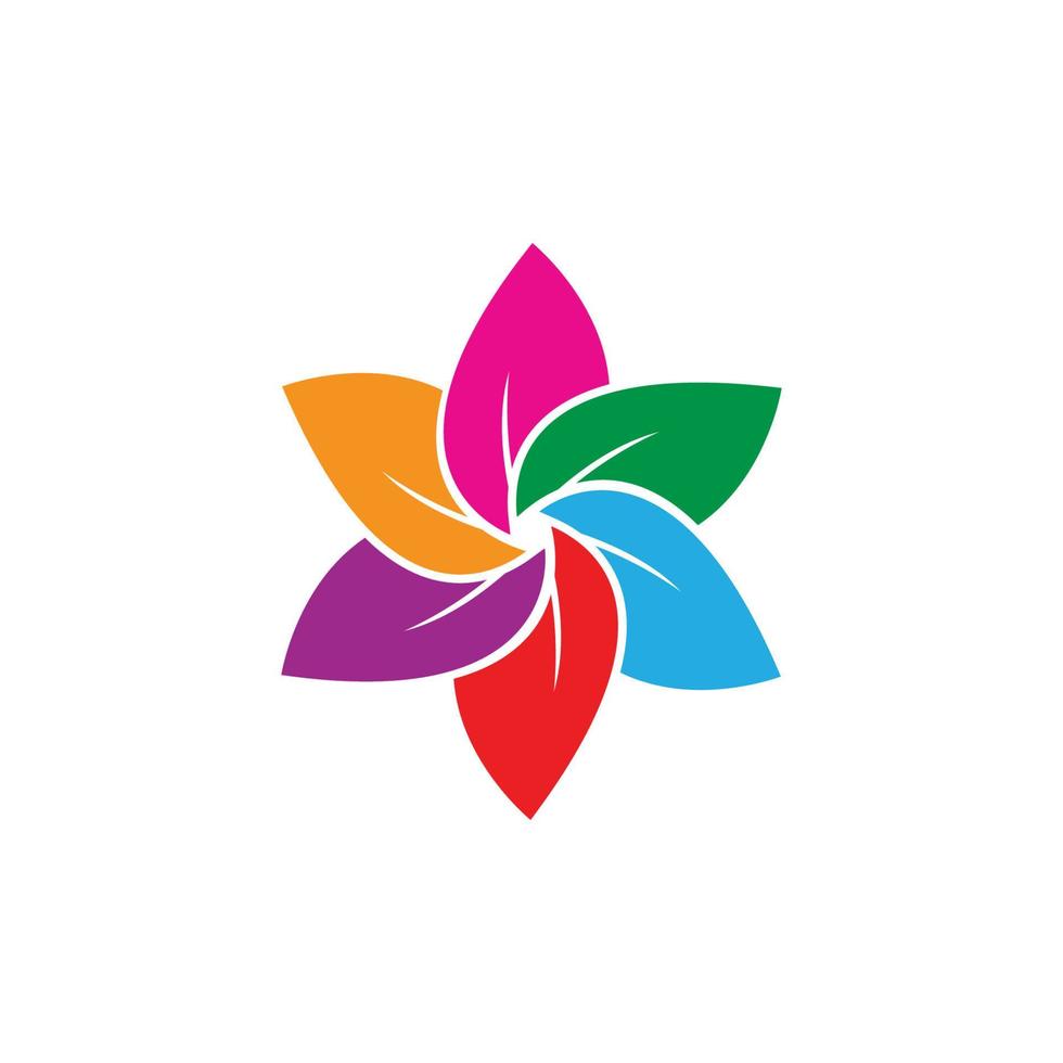 plumeria bloem logo vector