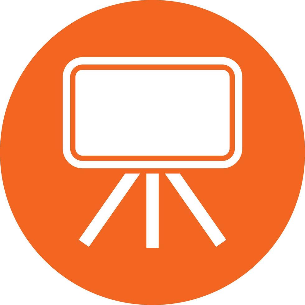 schoolbord pictogramstijl vector