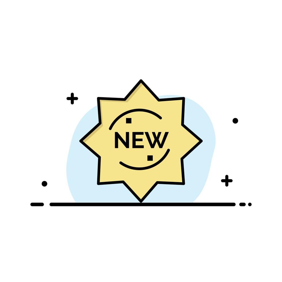 nieuw Product sticker insigne bedrijf logo sjabloon vlak kleur vector