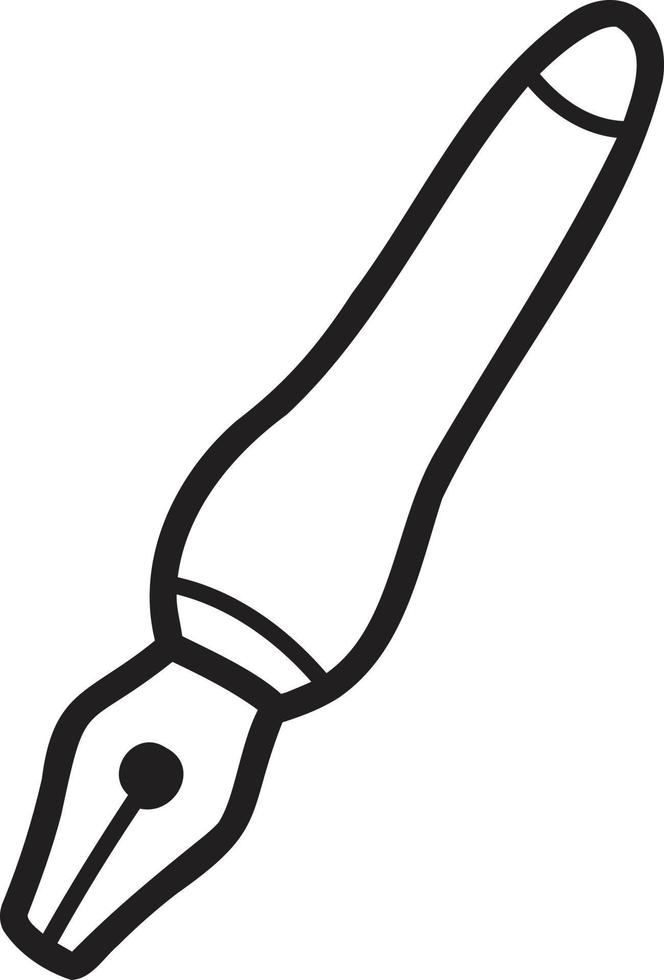 hand- getrokken schattig pen illustratie vector