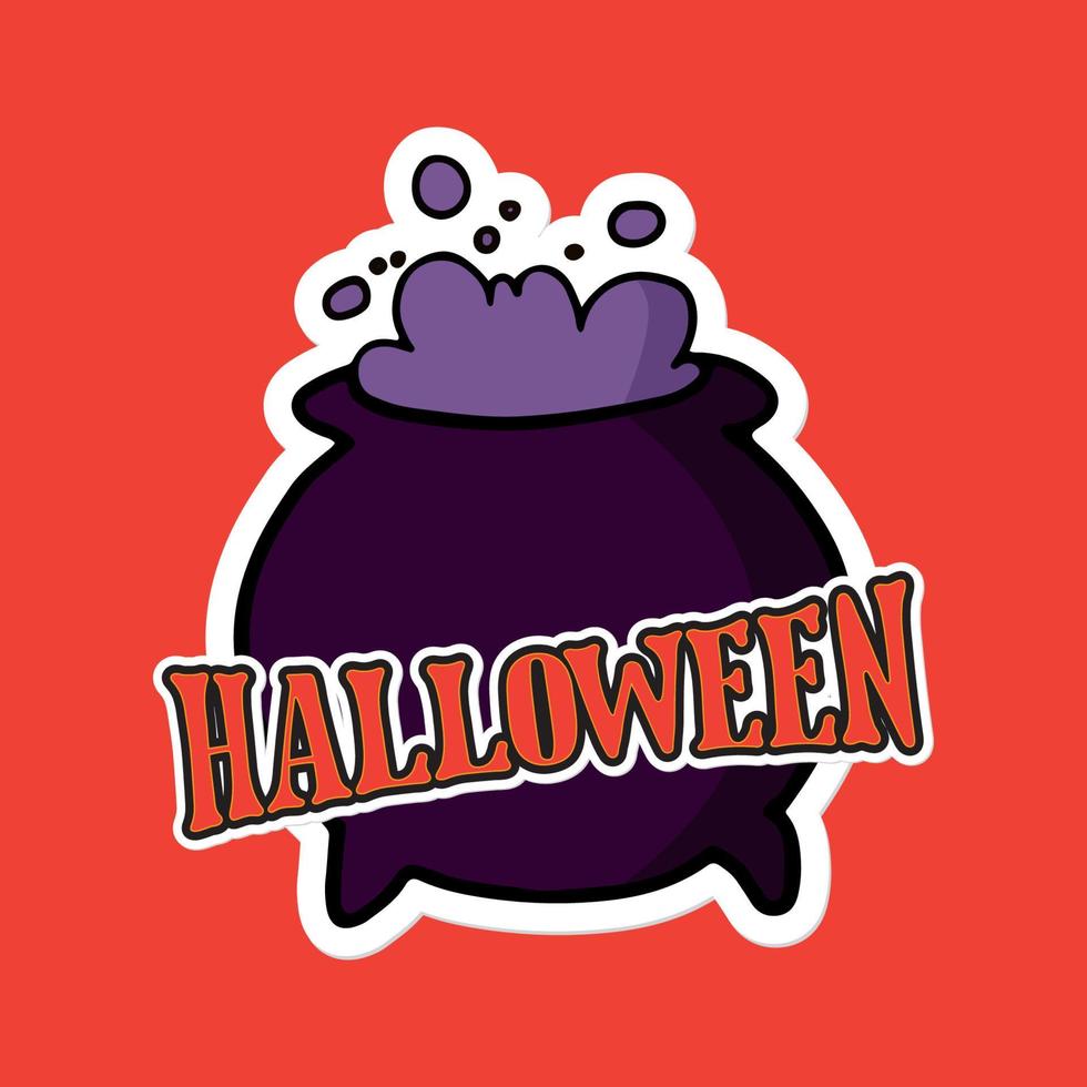 halloween kruid tekenfilm illustratie vector