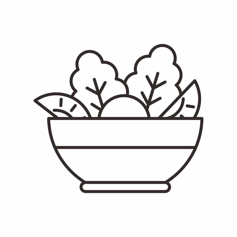 salade overzicht icoon vector