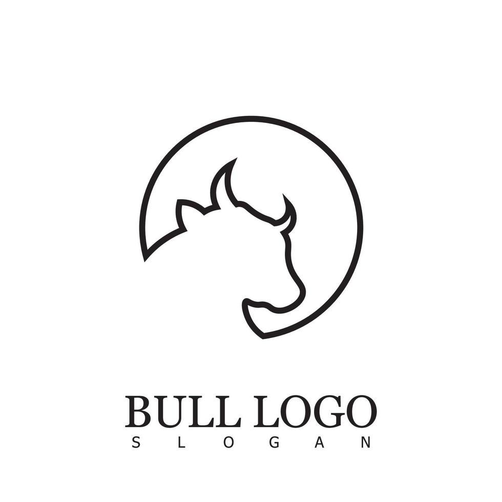 stier logo ontwerp symbool vector