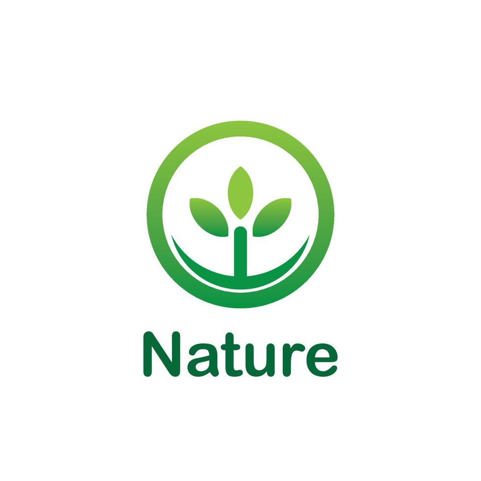 natuur blad logo groen vector