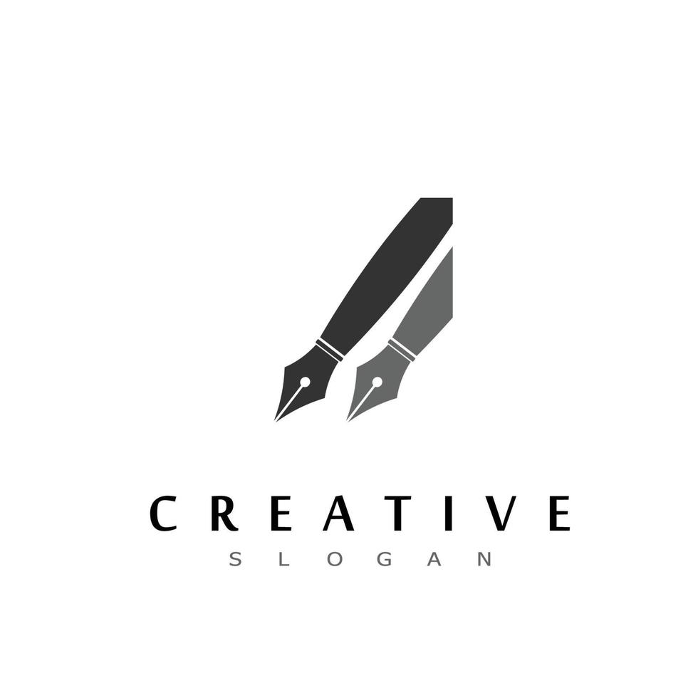 pen logo ontwerp symbool vector