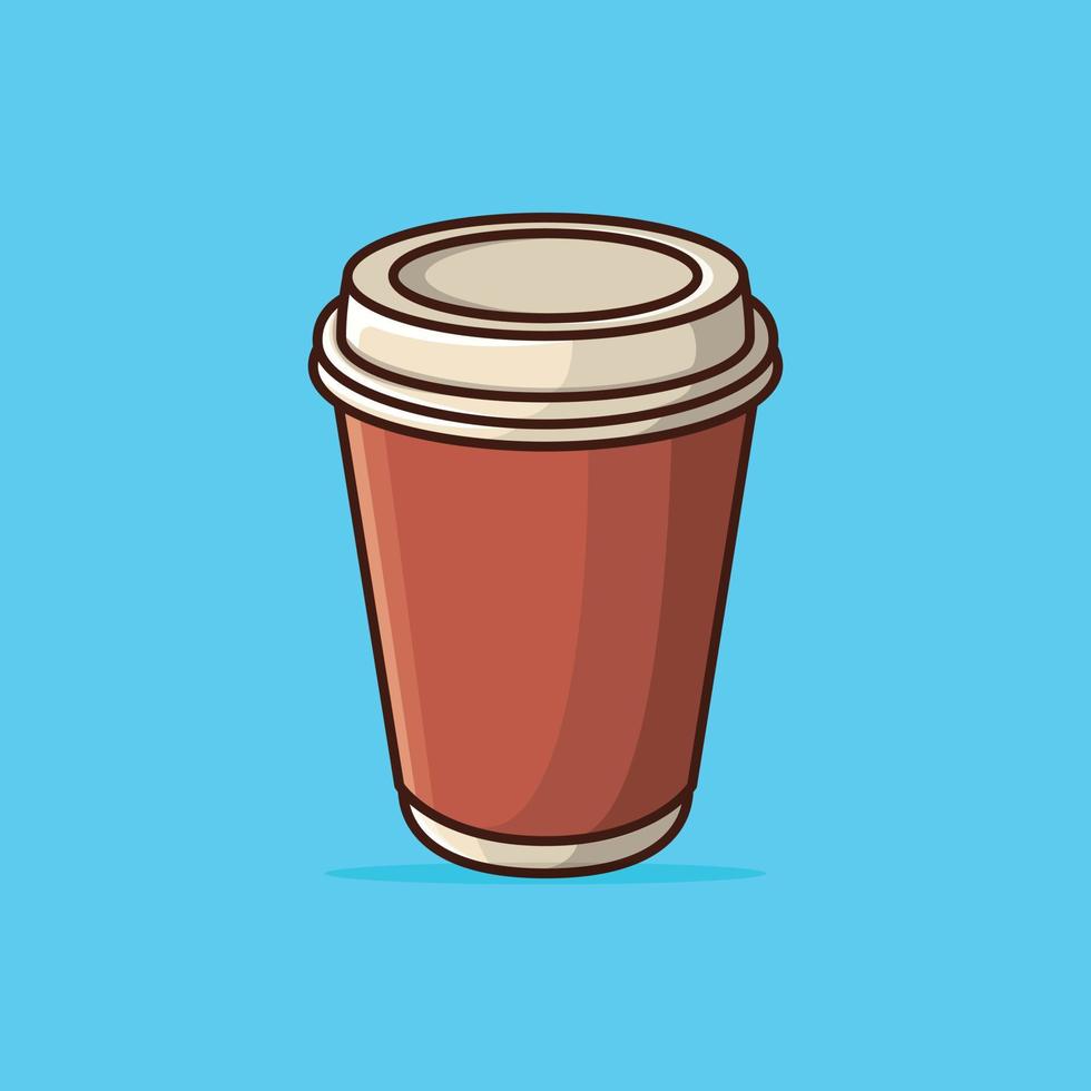 heet koffie met liefde vector illustratie. gelukkig ontbijt. koffie winkel. cafe. vlak tekenfilm stijl vector sjabloon