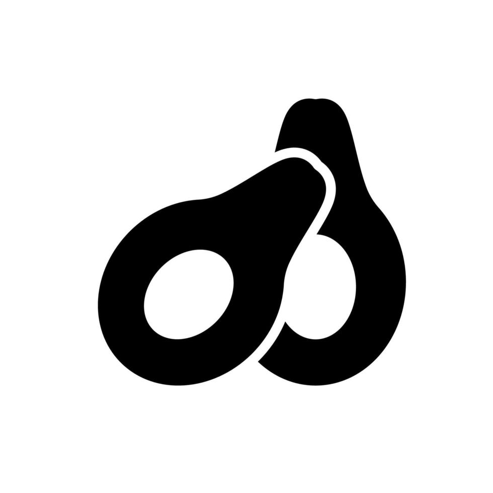 avocado icoon ontwerp vector sjabloon