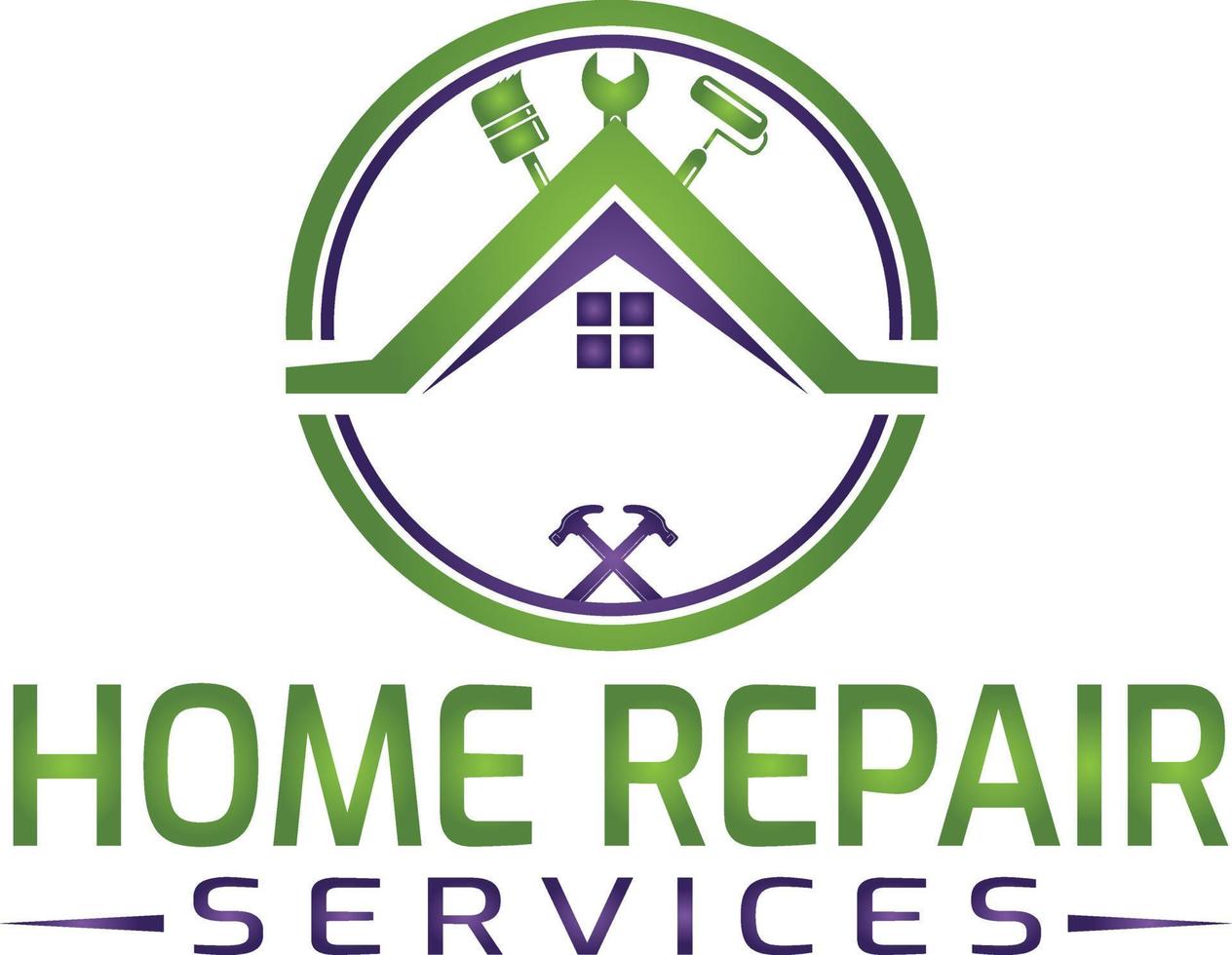 huis reparatie logo vector