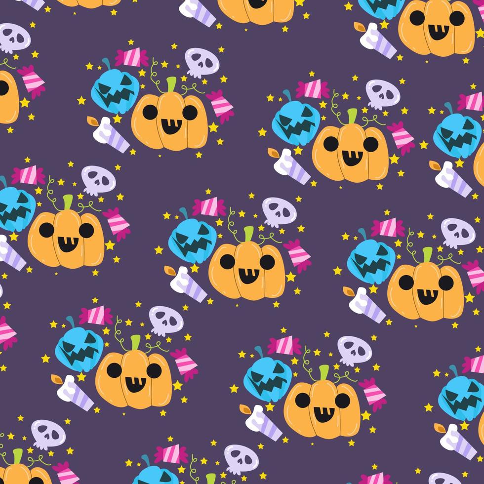 naadloos patroon met halloween perfect voor omhulsel papier vector