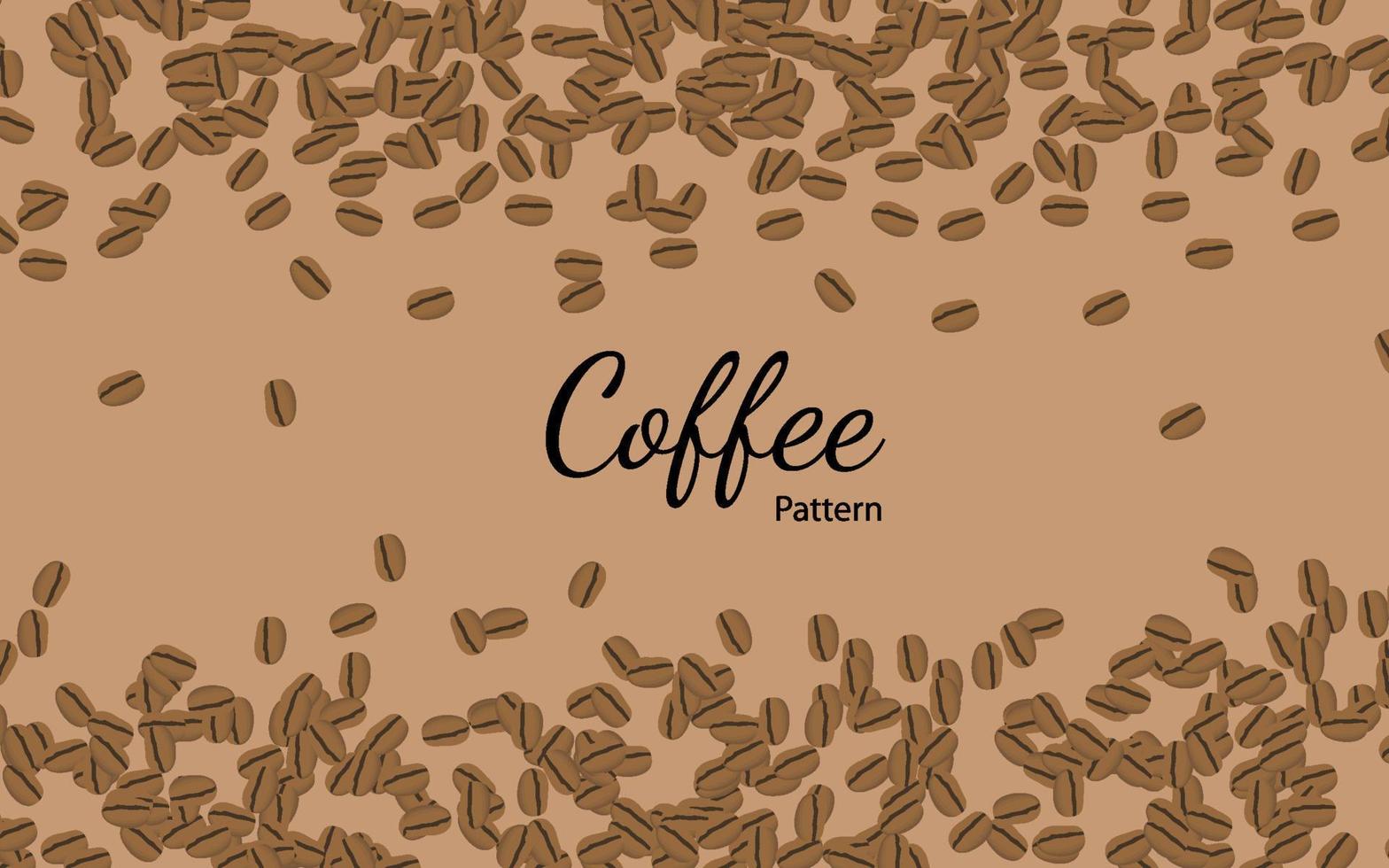 koffie Boon patroon achtergrond vector