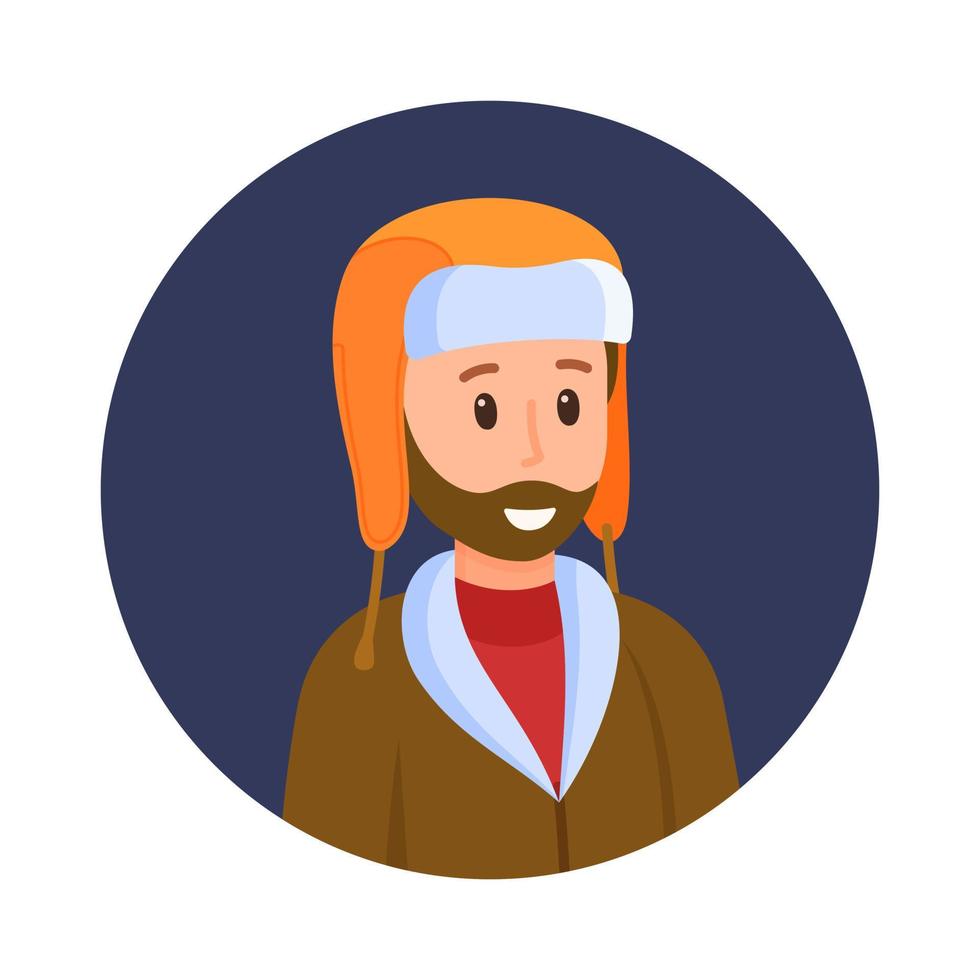 vector illustratie van een man's avatar. afbeelding voor sociaal netwerken of alleen maar net zo een herinnering.