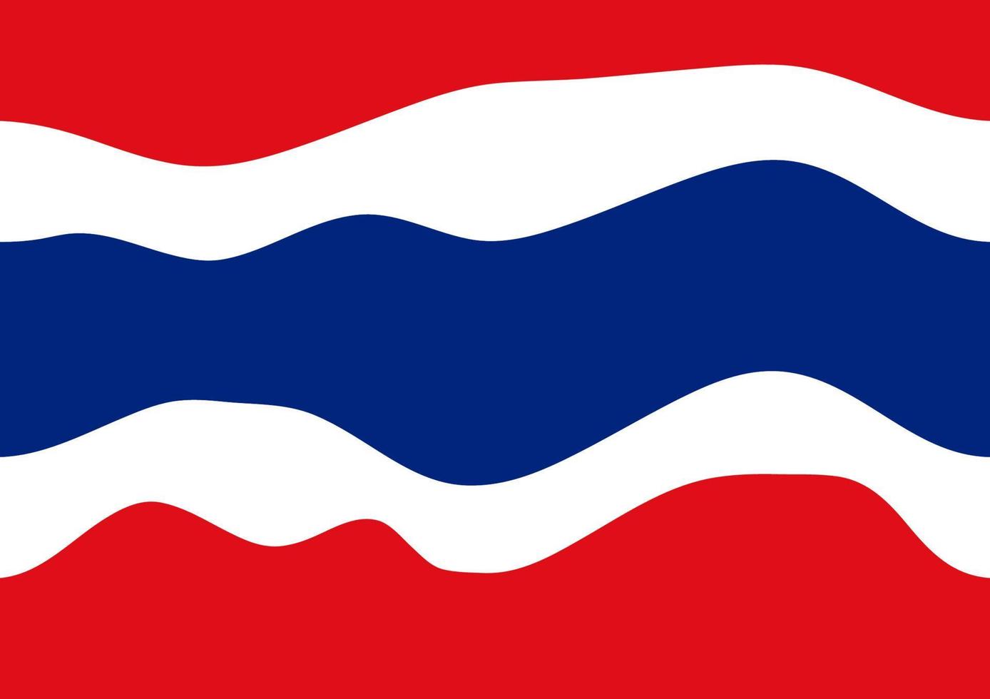 Thais vlag golvend lijnen abstract achtergrond vector illustratie, kromme het heeft een rood blauw en wit Rechtdoor lijn patroon.