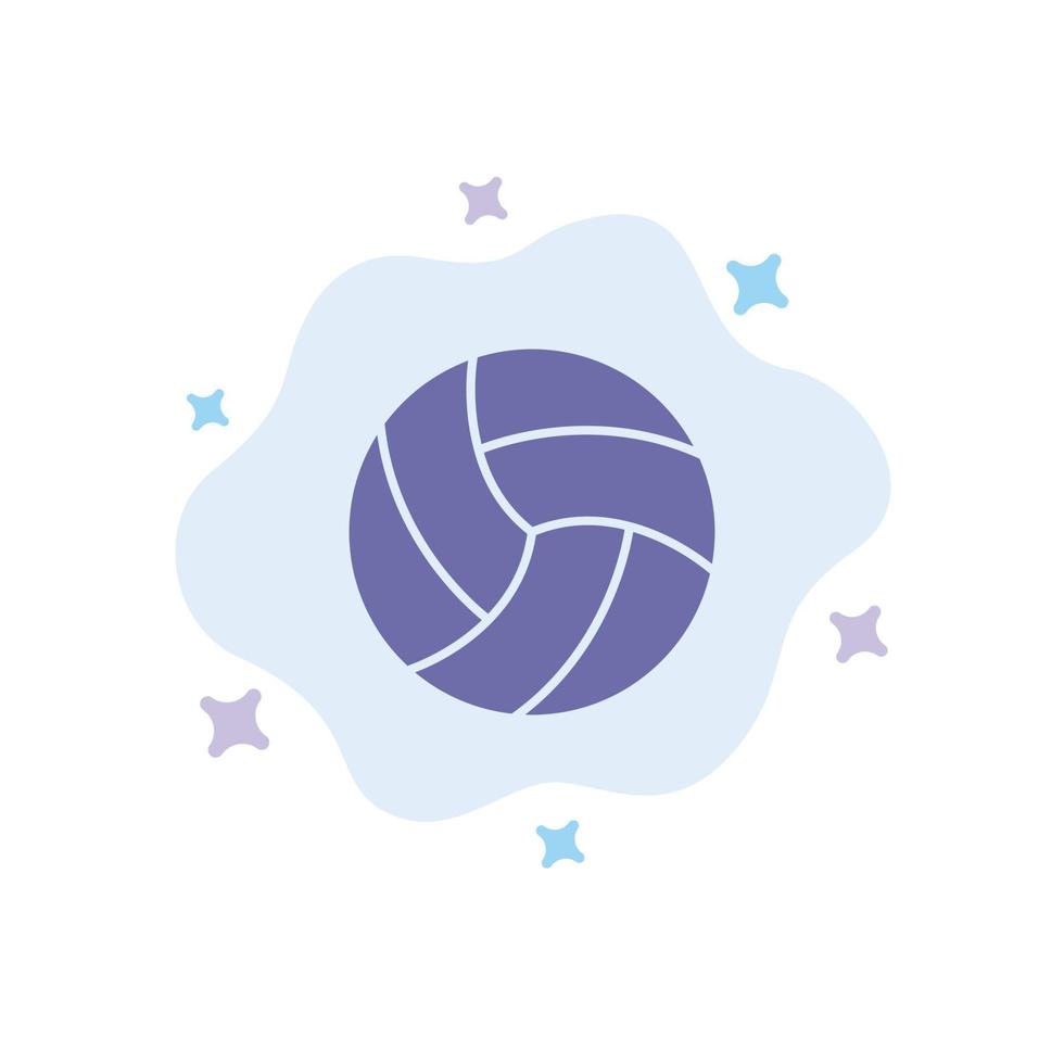 bal volley volleybal sport blauw icoon Aan abstract wolk achtergrond vector