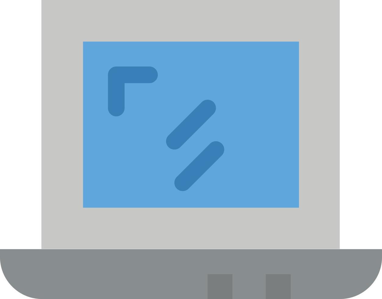 web ontwerp laptop vlak kleur icoon vector icoon banier sjabloon