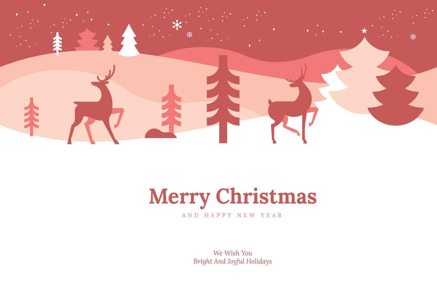 vrolijk Kerstmis en gelukkig nieuw jaar. vector illustratie voor achtergrond, groet kaart, partij uitnodiging kaart, website banier, sociaal media banier, afzet materiaal.