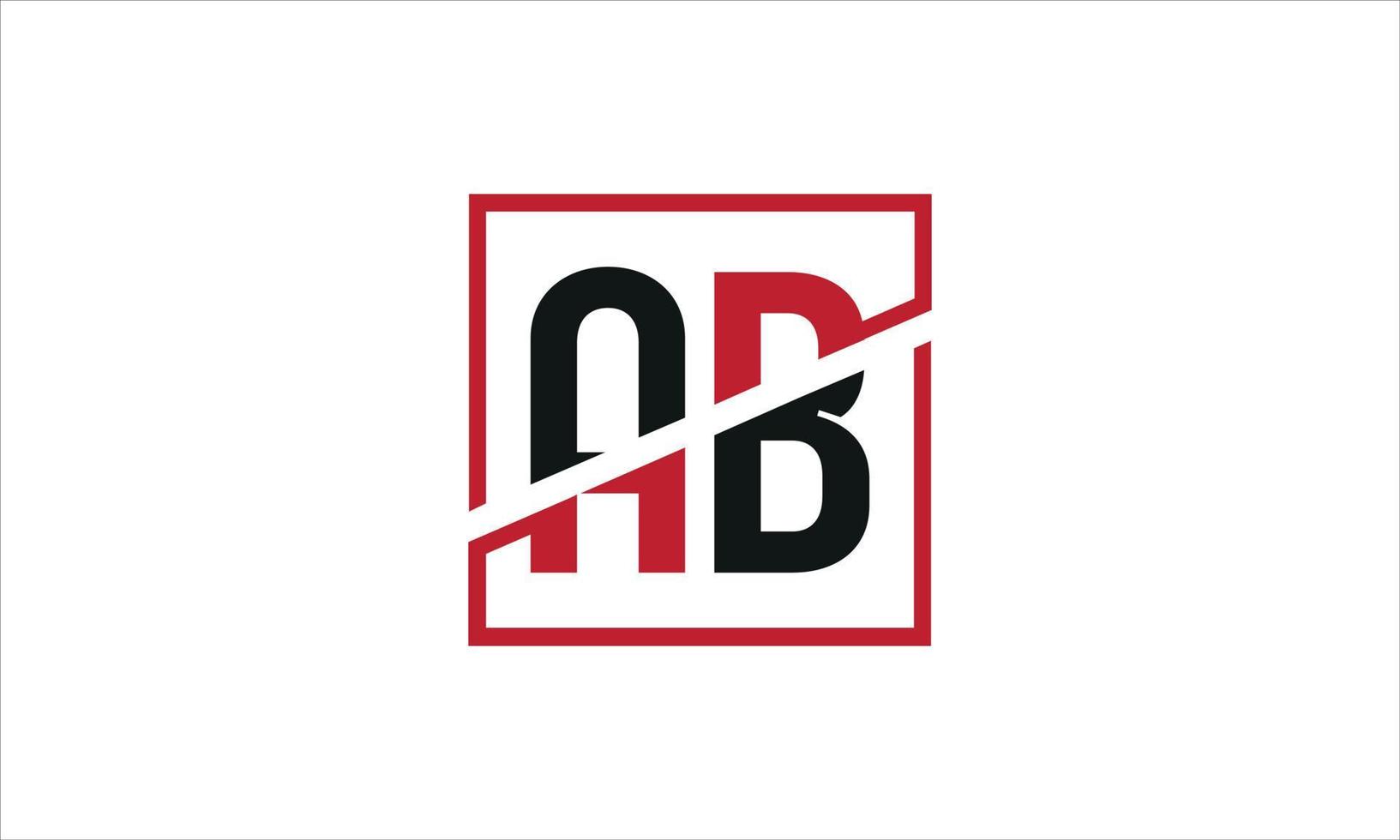 brief ab logo pro vector het dossier pro vector