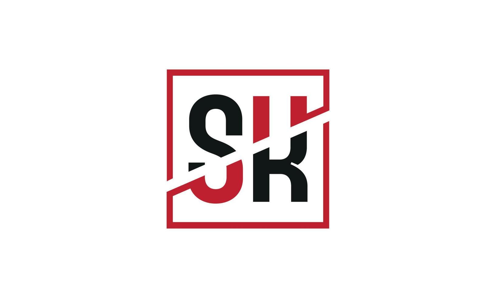 brief sk logo pro vector het dossier pro vector