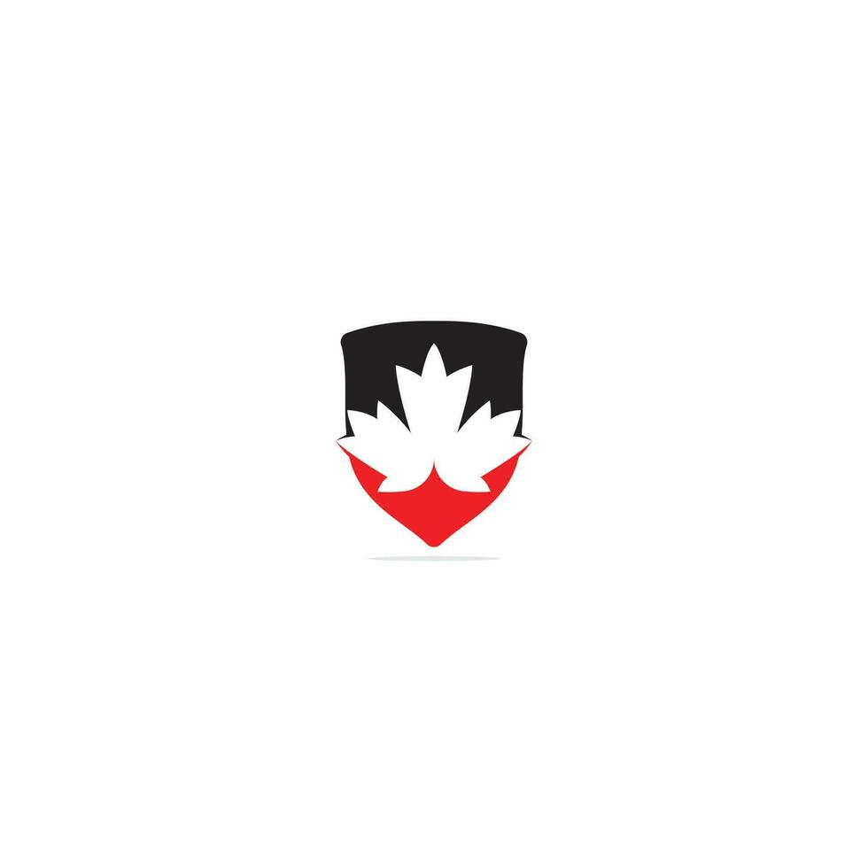 esdoorn- blad logo ontwerp. Canada symbool logo. vector