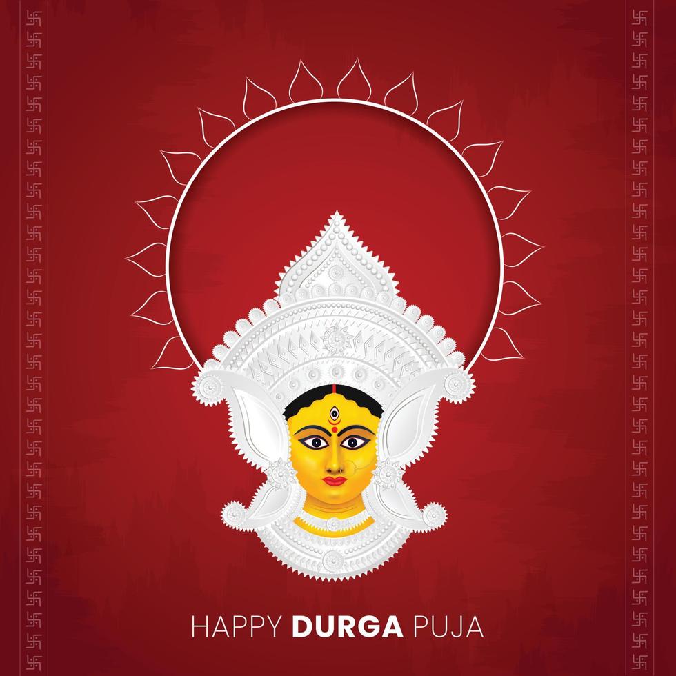 suvo bijoya in durga puja festival vector