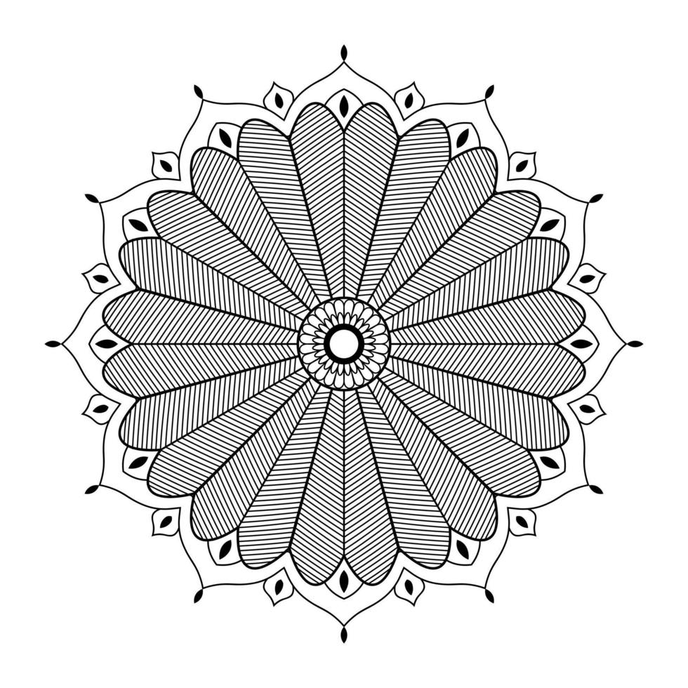 decoratief mandala-ontwerp vector