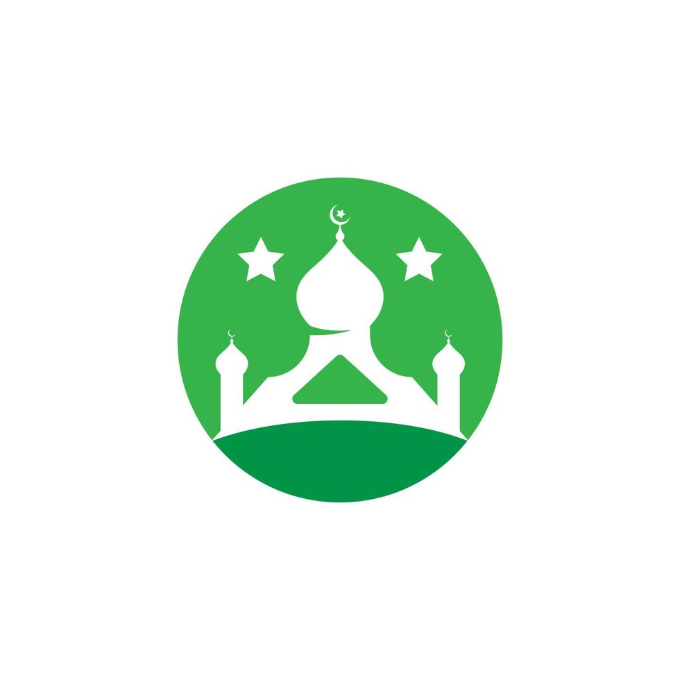 islamitisch logo, moskee vector